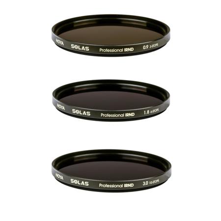 Hoya Solas IRND 77mm Infrared Neutral Density Filter Bundle - Conssists of 3 Filters 0.9/1.8/3.0