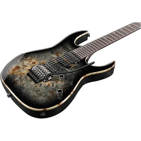 Ibanez RG Premium RG1070PBZ Electric Guitar with Case, Wenge Fretboard,  Charcoal Black Burst