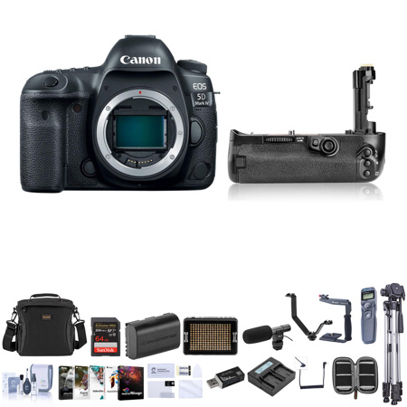 forum kapok dempen Canon EOS 5D Mark IV DSLR Body with Pro Accessory Bundle 1483C002 C