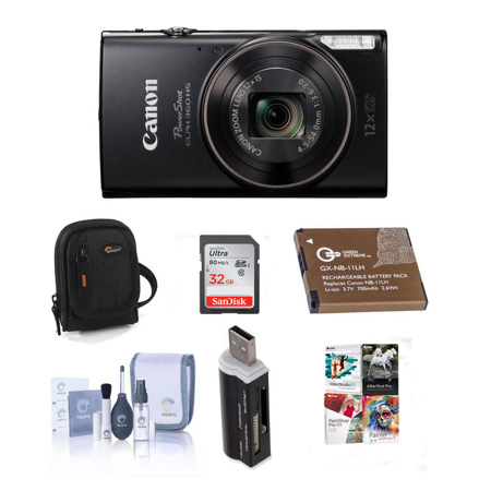 Canon PowerShot ELPH 360 20.2-Megapixel Digital Camera Black