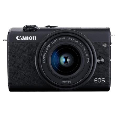 Canon Eos M0 Mirrorless Camera With Ef M 15 45mm F 3 5 6 3 Is Stm Lens Black 3699c009