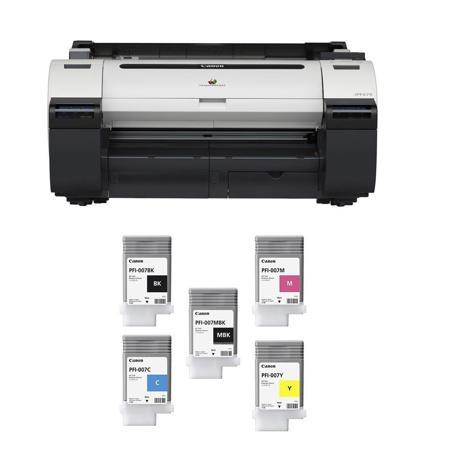 Canon PFI-007 90ml Dye Ink Tank for imagePROGRAF iPF670E Printer Cyan