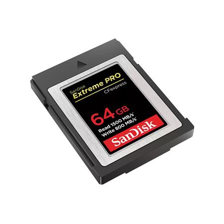 SanDisk Extreme PRO 64GB CFexpress Type-B Memory Card, 1500MB/s Read,  800MB/s Write