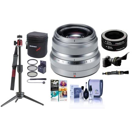 Fujifilm Xf 35mm F 2 R Wr Lens Silver With Premium Accessory