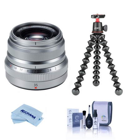 Fujifilm Xf 35mm F 2 R Wr Lens Silver W Joby Gorillapod 3k Kit