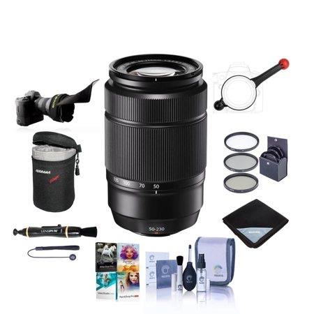 Fujifilm XC 50-230mm f/4.5-6.7 OIS II Lens, Black with Premium Accessories Kit