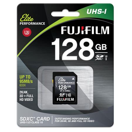 Fujifilm Elite Performance 128GB SDXC UHS-1 U3 Class 10 Memory Card $28.95