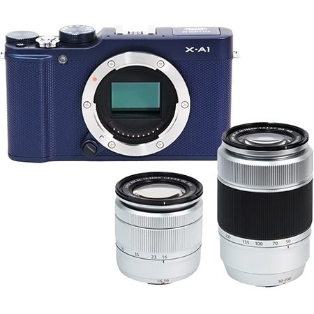 Used Fujifilm X-A1 Mirrorless Digital Camera (Blue Body) with 16