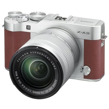 X-A3 Mirrorless Camera with XC 16-50mm f/3.5-5.6 Lens, Brown
