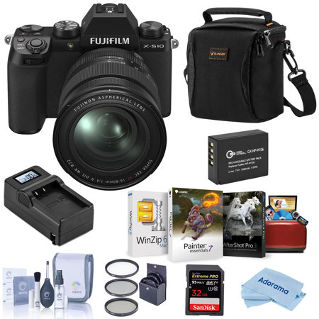 Fujifilm X S10 Camera Xf 16 80mm F 4 R Ois Lens Bundle W Acc Mac Software Am