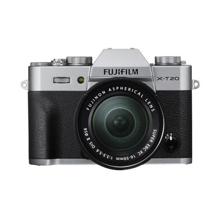 Fujifilm X-T20 24.3MP Mirrorless Digital Camera with XC 16-50mm Lens, Silver 16542880