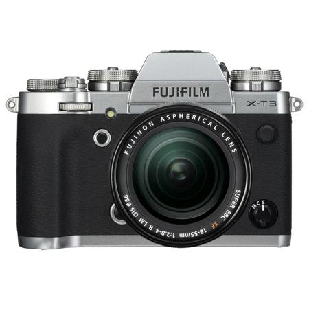 X-T3 Mirrorless Camera with XF 18-55mm f/2.8-4 R LM OIS Lens, Silver