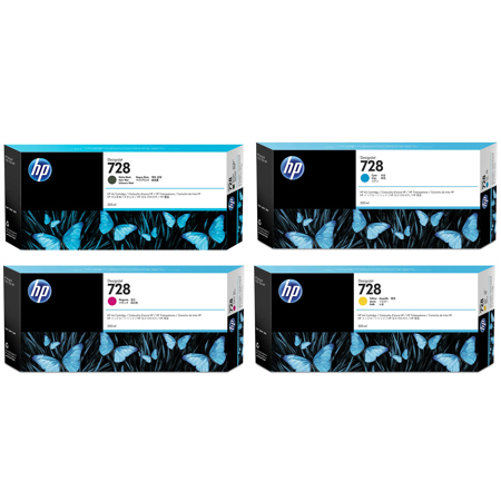 HP 728 300ml Yellow Ink Cartridge for 