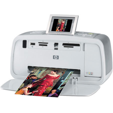 HP Photosmart P475 Portable 5x7" Photo Inkjet Printer with USB 2.0 Interface, 2.5" Display Q7011A