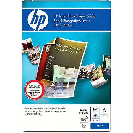glossy laser hp paper