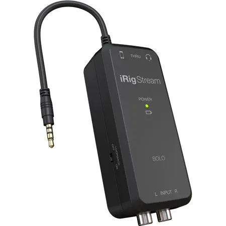 【訳あり】iRigStream IK Multimedia iRig Stream Solo Ultracompact 3x1 TRRS Audio