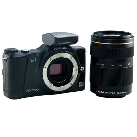 Kodak Pixpro S1 Bk 5 Compact System Camera With 42 5 160mm Lens Black S1 Bk5