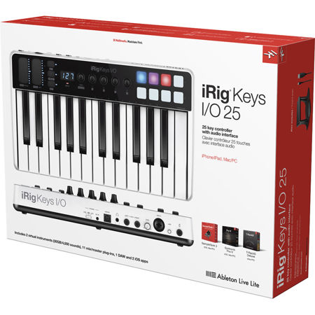 Ik Multimedia Irig Keys I O Keyboard Controller Audio Interface 25 Keys Ip Irig Keysio25 In Ik Multimedia Irig Keys I O Keyboard Controller Audio Interface 25 Keys Ip Irig Keysio25 In