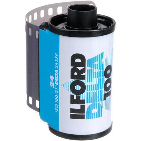 ISO 100 Ilford 1743399 Delta Pro 100 120 Fine Grain Medium Speed 120 Size Black and White Film