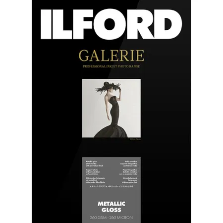 Ilford GALERIE Prestige Metallic Gloss InkJet Paper, 260 gsm 4x6", 50 Sheets
