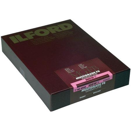 Ilford Multigrade IV FB Fiber Based VC Variable Contrast Double Weight Black and White,8x10 Enlarging Paper 1833489 100 Sheets Glossy 