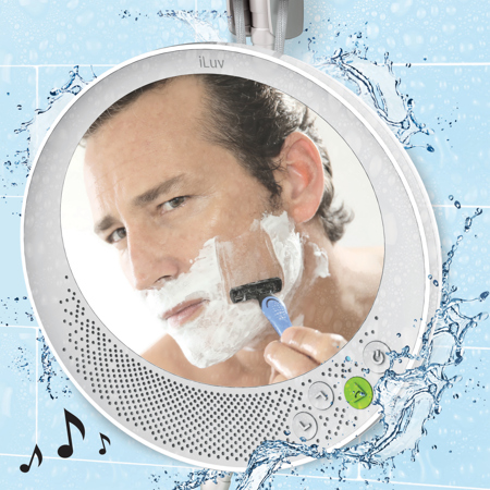 iLuv Aud Shower Mirror - Wireless 
