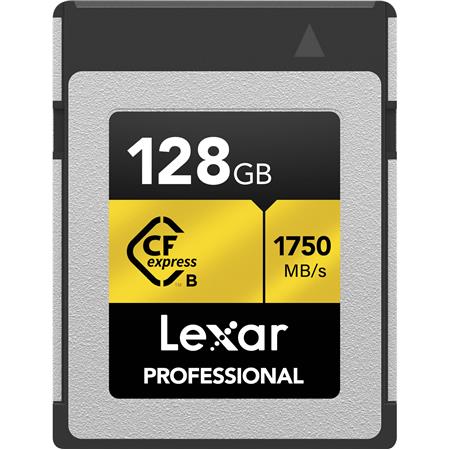 Lexar 128GB Professional CFexpress Type-B Memory Card, 1750MB/s Read and  1000MB/s Write Speed