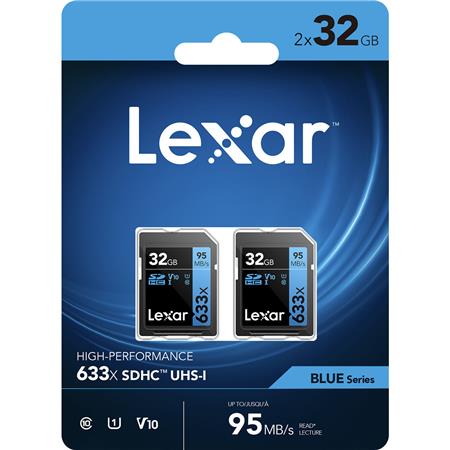 Lexar SDXC Card 64GB 633x Professional Class 10 UHS-I 
