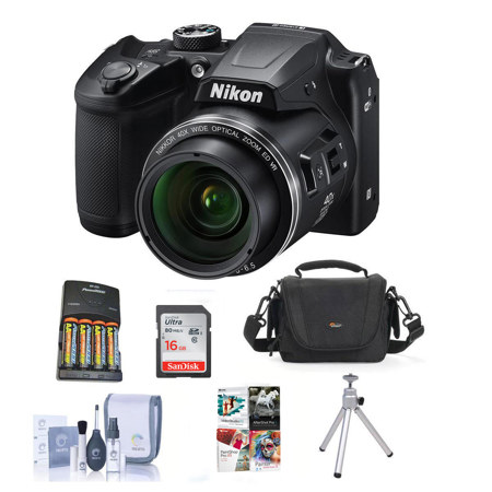 Nikon Coolpix B500 Digital Point & Shoot Camera with Free Accessories, Black