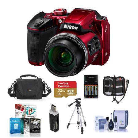 Nikon Coolpix B500 Dig Point & Shoot Camera and Premium Kit Red Nikon Coolpix B500 Dig Point & Shoot Camera and Premium Kit Red
