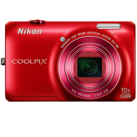 Nikon COOLPIX S6300 赤 Nikon Coolpix S6300 Digital Camera - Red - Refurbished by