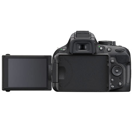 nikon d5200 24 1 megapixel dx format digital slr camera body with vari angle lcd d movie full hd video built in stereo mic black