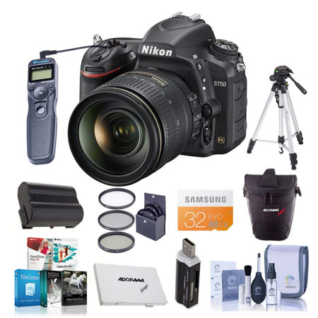 Nikon D750 Dslr Camera With Af S 24 1mm F 4g Ed Vr Lens W Premium Acc Bundle 1549 Kb