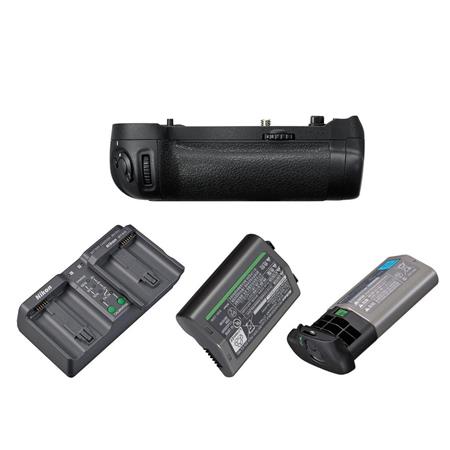 Nikon MB-D18 Multi Power Battery Pack for D850 Digital Camera W/Battery Bundle 27188 A