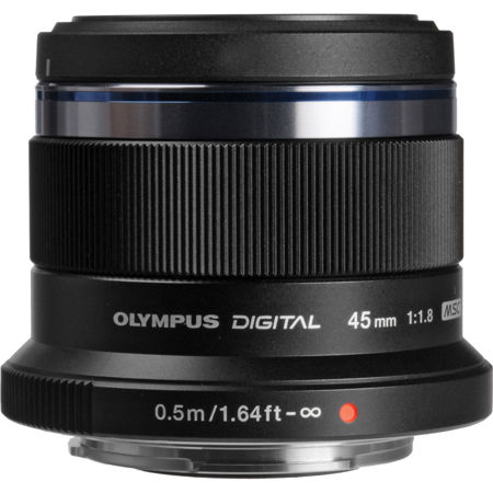 Olympus M.Zuiko Digital 45mm f/1.8 Lens for Micro Four Thirds, Black