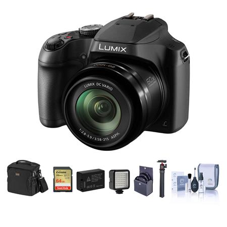 Beschikbaar helder Groenteboer Panasonic Lumix DC-FZ80 Digital Camera with Essential Accessories Kit  DC-FZ80K AK