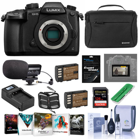 Panasonic Lumix DC-GH5 Mirrorless Body With V-Log & Accesory Bundle PV