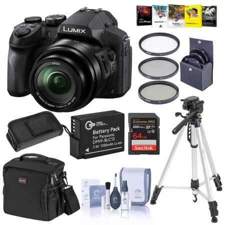 Panasonic Lumix DMC-FZ300 12.1MP Digital Camera Premium Accessory DMC-FZ300K B