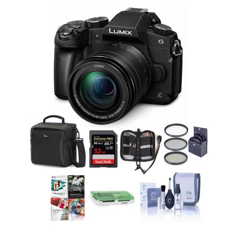 Lumix DMC-G85 Mirrorless Camera with 12-60mm F/3.5-5.6 Lumix G Vario Power OIS Lens, Black