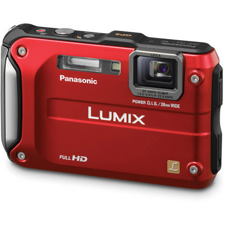 Panasonic Lumix DMC-TS3 Digital Camera Red Bundle