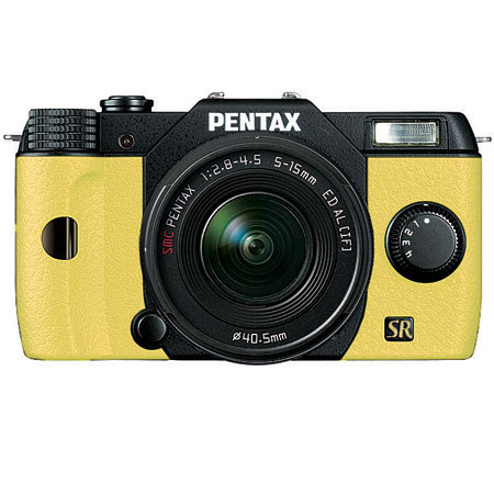カメラ デジタルカメラ Pentax Q7 Mirrorless Digital Camera with 5-15mm Q Lens (27.5-83.0mm 35mm equiv) - Black / Yellow カメラ デジタルカメラ Pentax Q7 Mirrorless Digital Camera with 5-15mm Q Lens (27.5-83.0mm 35mm equiv) - Black / Yellow