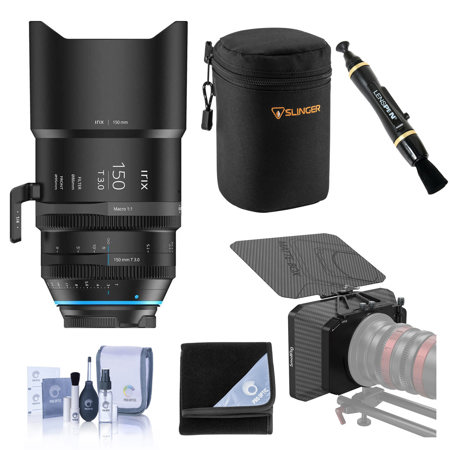 IRIX Cine 150mm T3.0 Macro 1:1 Lens with PL-Mount, Feet with Matte Box