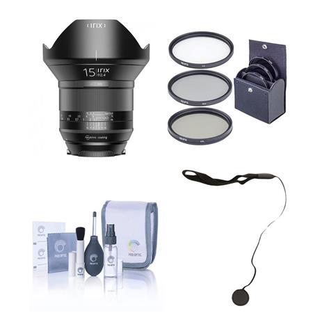 IRIX 15mm f/2.4 Blackstone Lens f/Pentax DSLRs W/Premium Accesory Bundle