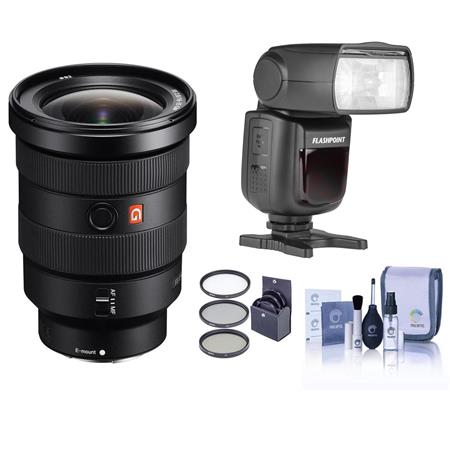 Sony FE 16-35mm f/2.8 GM Lens for Sony E with Zoom Li-ion R2 TTL Flash Kit