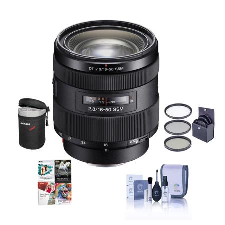 Sony 16 50mm F 2 8 Dt A Mount Zoom Lens With Free Pc Accessory Bundle Sal1650 Nk