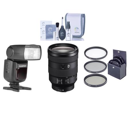 Sony Fe 24 105mm F 4 G Oss E Mount Lens With Zoom Li On X R2 Ttl Flash Kit Selg 2 Fl Sony Fe 24 105mm F 4 G Oss E Mount Lens With Zoom Li On X R2 Ttl Flash Kit Selg 2 Fl