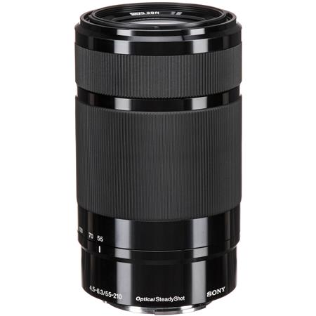Sony E 55-210mm f/4.5-6.3 OSS Lens for Sony E, Black
