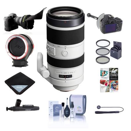 Sony 70 400mm F4 5 6 G Series Ssm Lens F A Alpha Dslr W Premium Accessory Bundle Salg2 B