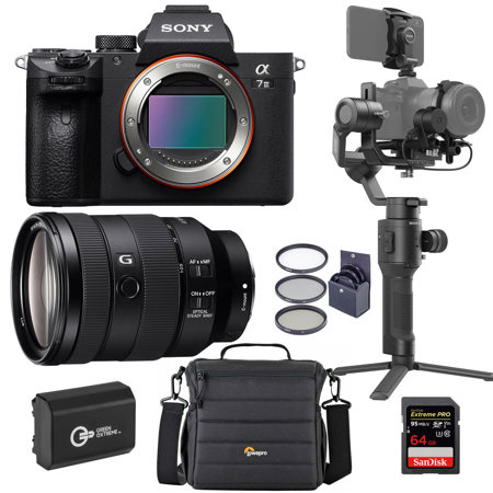 omverwerping Meander Afgeschaft Sony Alpha a7 III 4K Mirorless Camera with FE 24-105mm f/4 G OSS  Lens/Gimbal Kit ILCE7M3/B L1A