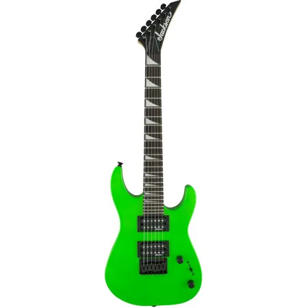 【新品】Jackson Minion JS1X Neon Green ケース付 Jackson JS Dinky Minion JS1X Electric Guitar, Amaranth Fingerboard